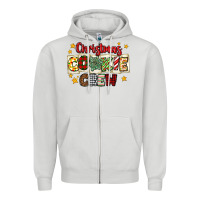 Dove Grey Christmas cookie crew Zipper Hoodie - MaliasSmallBusiness