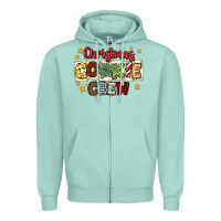Seafoam Christmas cookie crew Zipper Hoodie - MaliasSmallBusiness