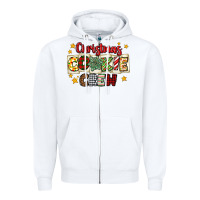 White Christmas cookie crew Zipper Hoodie - MaliasSmallBusiness