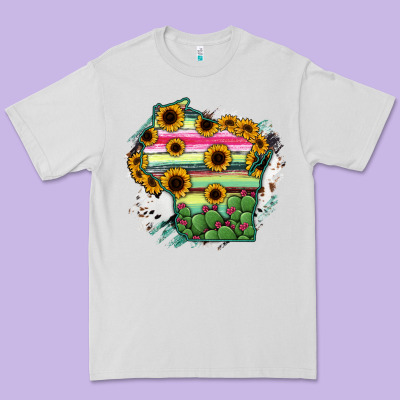 Wisconsin State Map Premium Tee Designed By Ranaportraitstore