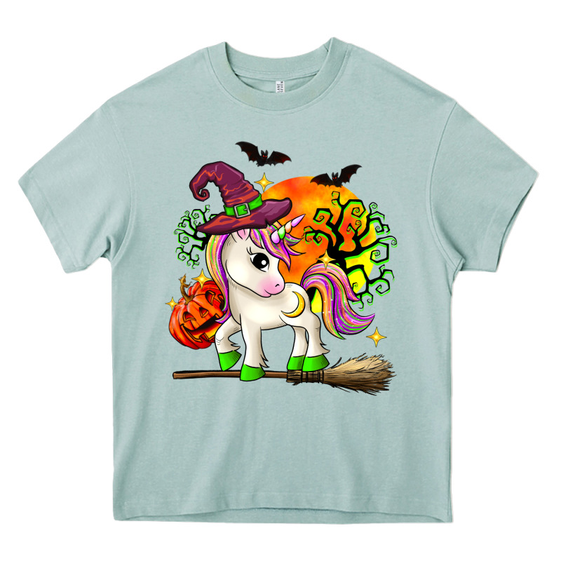 Halloween Unicorn Heavy Core Tee by Zillion Design Studio | Teevron
