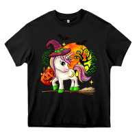 Black halloween unicorn Heavy Core Tee - Zillion Design Studio