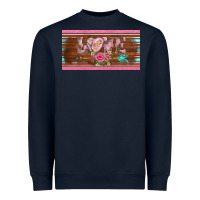 Navy western nurse love  caduceus and arrow license plate template Heavyweight Sweatshirt - BarkalooDesign