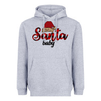 Heather Grey Santa Baby Heavyweight Hoodie - Bettercallsaul