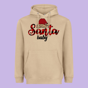 Santa Baby Heavyweight Hoodie Designed By Bettercallsaul