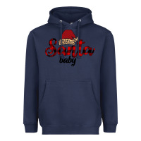 Navy Santa Baby Heavyweight Hoodie - Bettercallsaul