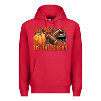 Cardinal Tis' the season Football and maroon helmet Premium Hoodie - NancyCooperArtShop
