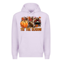 Lilac Tis' the season Football and maroon helmet Premium Hoodie - NancyCooperArtShop