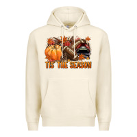 Tofu Tis' the season Football and maroon helmet Premium Hoodie - NancyCooperArtShop