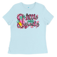 Baby Blue little miss 1st grade Ladies Tee - Zillion Design Studio