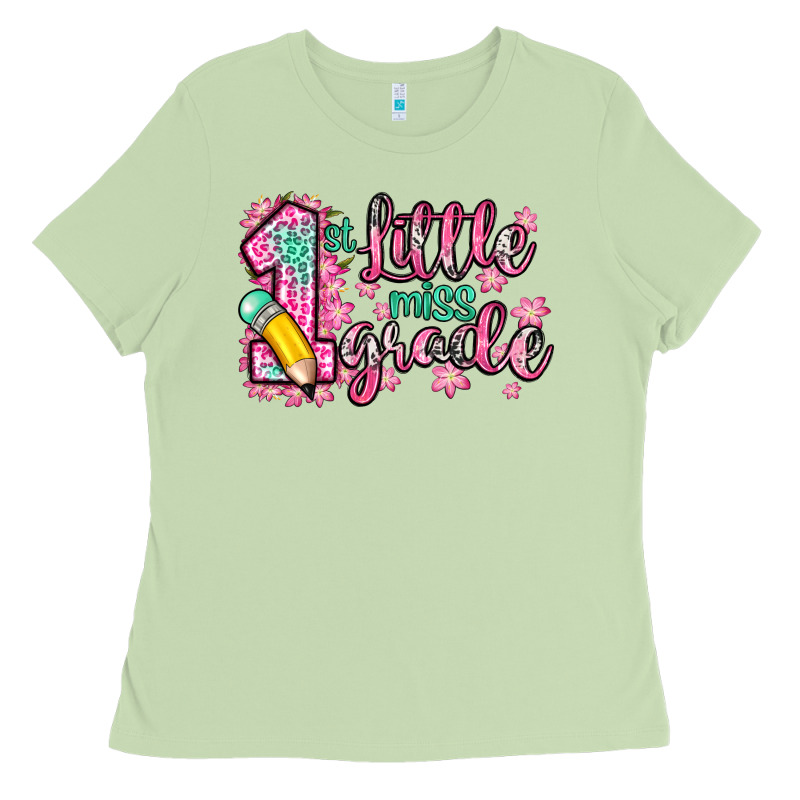 Little Miss 1st Grade Ladies Tee by Zillion Design Studio | Teevron