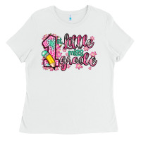White little miss 1st grade Ladies Tee - Zillion Design Studio
