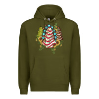 Army Green little debbie tree cakes sunflower gemstone Premium Hoodie - JahusDesignShop