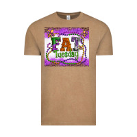 Vintage Coffee fat tuesday fleur de lis and mardi gras beads Vintage Tee - Artiststas