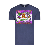 Vintage Denim fat tuesday fleur de lis and mardi gras beads Vintage Tee - Artiststas