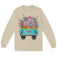 Mushroom truck with flowers malia Long Sleeve Tee - MaliasSmallBusiness