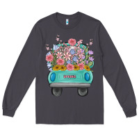 Smoke truck with flowers malia Long Sleeve Tee - MaliasSmallBusiness