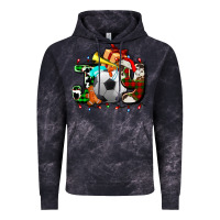Cloud Black joy with soccer element and Christmas Vintage Hoodie - AdoDesignShop