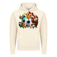 Vintage Artic joy with soccer element and Christmas Vintage Hoodie - AdoDesignShop