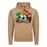 Vintage Coffee joy with soccer element and Christmas Vintage Hoodie - AdoDesignShop