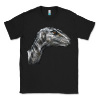 Black Velociraptor Face Classic Tee - LillyAllenDesigns