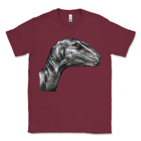 Burgundy Velociraptor Face Classic Tee - LillyAllenDesigns