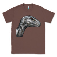 Chestnut Velociraptor Face Classic Tee - LillyAllenDesigns