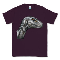 Plum Velociraptor Face Classic Tee - LillyAllenDesigns