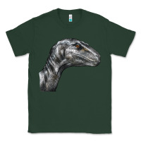 Sports Green Velociraptor Face Classic Tee - LillyAllenDesigns