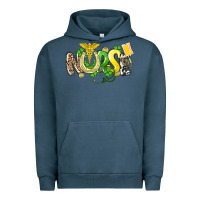 Pigment Midnight Navy Nurse St. Patrick's Day Urban Hoodie - HowdyJamesFarm