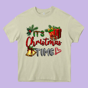 It's Christmas Time Heavy Core Tee Designed By Barkaloodesign