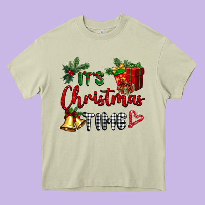 It's Christmas Time Heavy Core Tee Designed By Barkaloodesign
