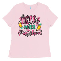 Bubblegum Pink little miss preschool Ladies Tee - Zillion Design Studio