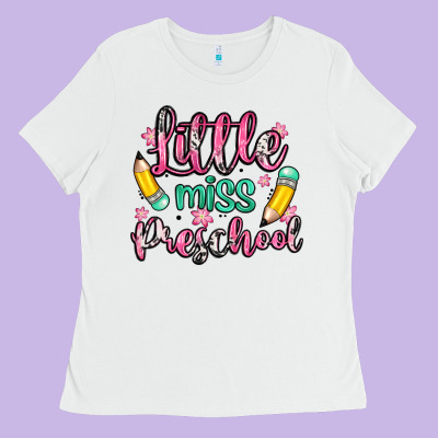 Little Miss Preschool Ladies Tee Designed By Zillion Design Studio
