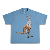 Pebble Blue kangaroo Urban Heavy Tee - LillyAllenDesigns