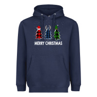 Navy Merry Christmas Heavyweight Hoodie - Bettercallsaul