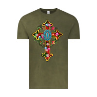 Vintage Olive christmas cross Vintage Tee - AdoDesignShop