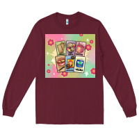 Burgundy traditional mexican food Long Sleeve Tee - MaliasSmallBusiness
