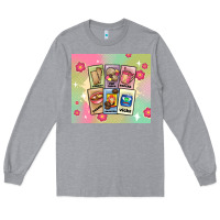 Heather Grey traditional mexican food Long Sleeve Tee - MaliasSmallBusiness