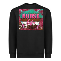 Black western nurse life needle Heavyweight Sweatshirt - BarkalooDesign