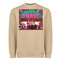 Mushroom western nurse life needle Heavyweight Sweatshirt - BarkalooDesign