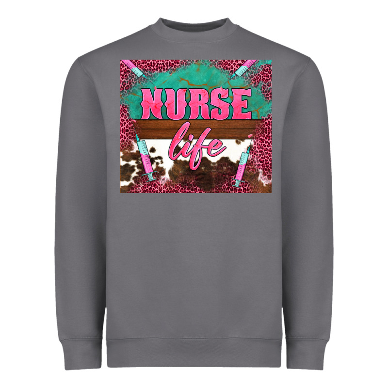 Western Nurse Life Needle Heavyweight Sweatshirt by BarkalooDesign | Teevron