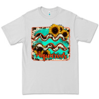 Dove Grey aquarius turquoise cowhide Premium Tee - RanaPortraitStore