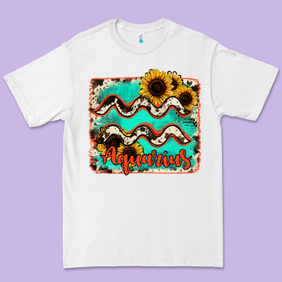 Aquarius Turquoise Cowhide Premium Tee Designed By Ranaportraitstore
