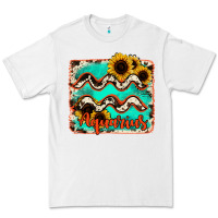 White aquarius turquoise cowhide Premium Tee - RanaPortraitStore