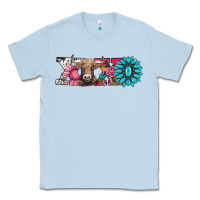 Dusty Blue xoxo braunvieh cow Classic Tee - AdoDesignShop