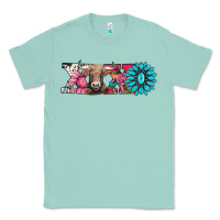 Seafoam xoxo braunvieh cow Classic Tee - AdoDesignShop