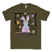 Army Green Happy Easter Classic Tee - CowhideDigitalArt