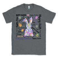 Charcoal Heather Happy Easter Classic Tee - CowhideDigitalArt