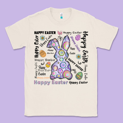 Happy Easter Classic Tee Designed By Cowhidedigitalart